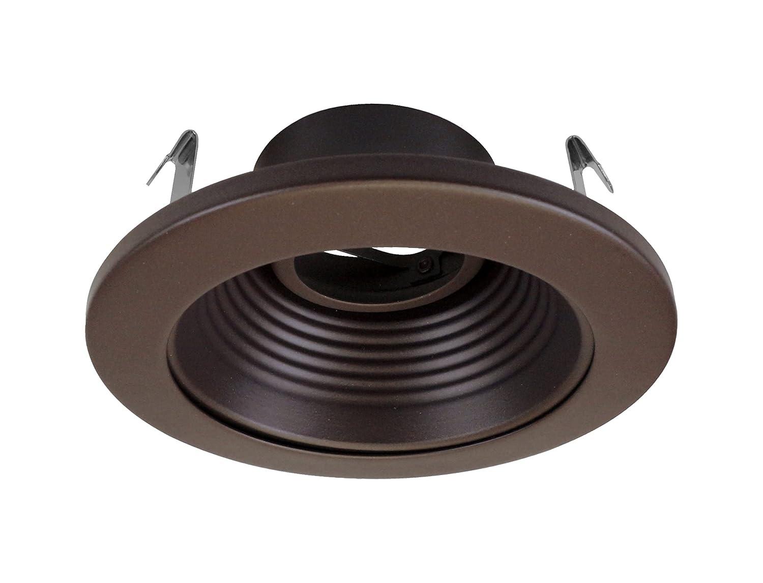 NICOR Lighting 4'' Baffle Recessed Trim 14002OB-OB