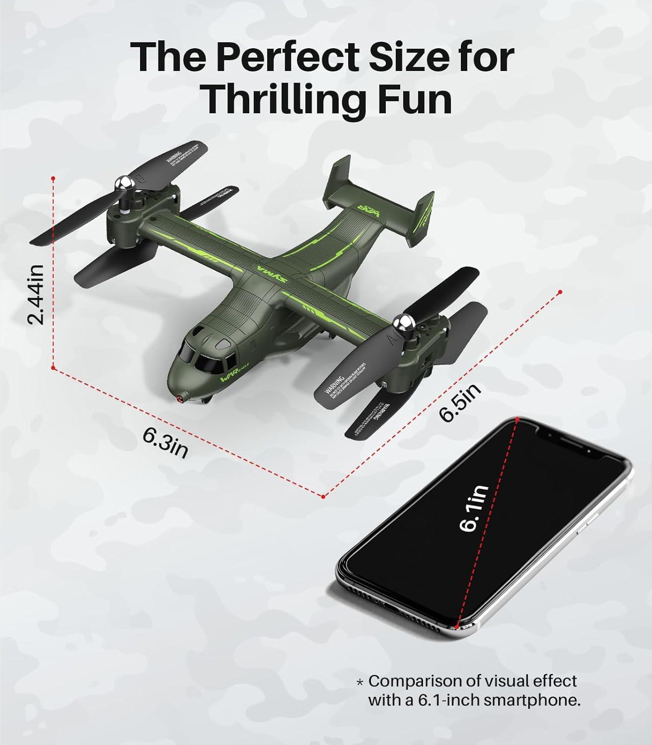 SYMA X550 Military RC Helicopters, 4 Channel Remote Control Helicopter with High & Low Speed, Multiple Stunt Flying, Altitude Hold and LED Light, Army Model for Display and Collectibles