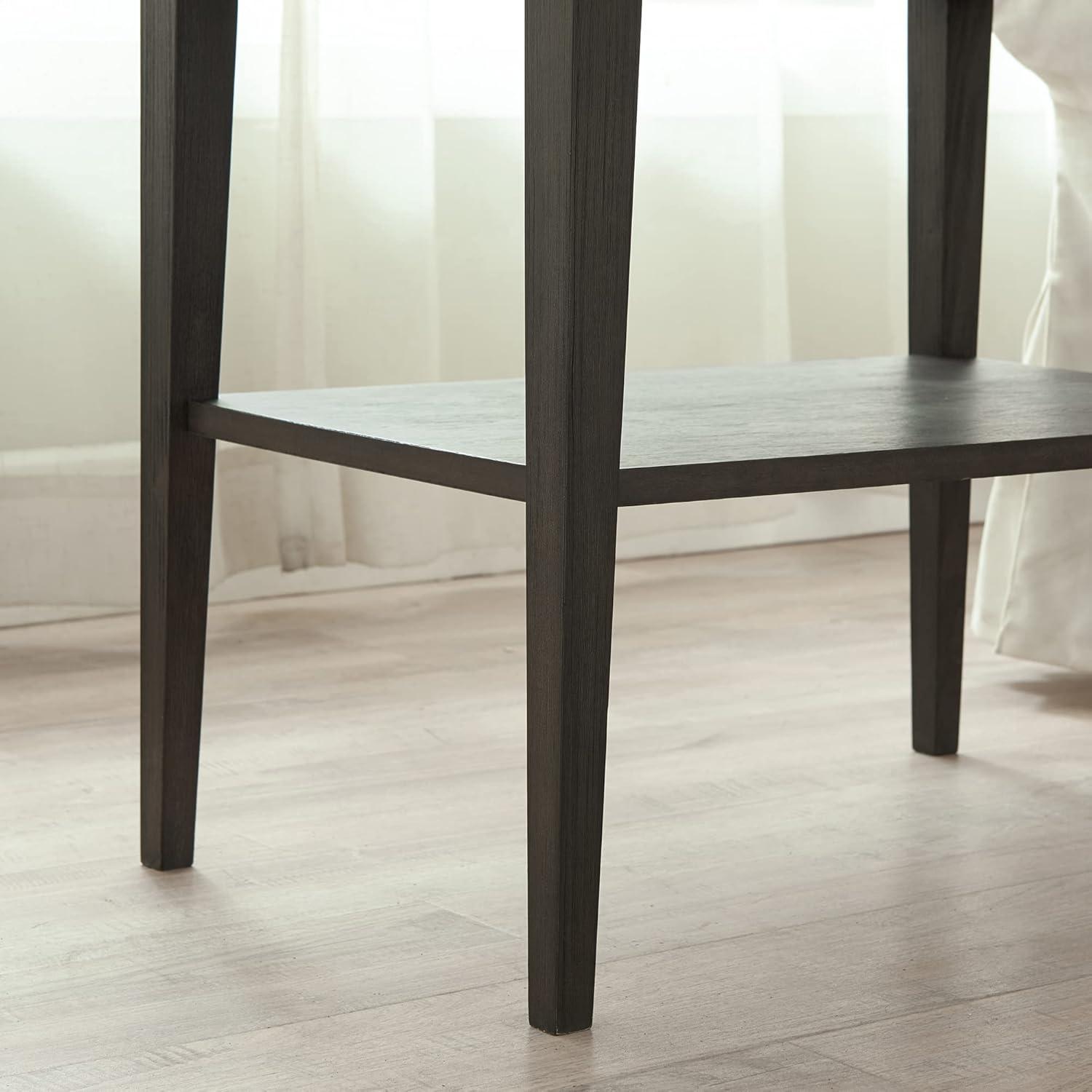 Red Barrel Studio® Beckett Solid + Manufactured Wood Side Table in Anthracite & Reviews | Wayfair