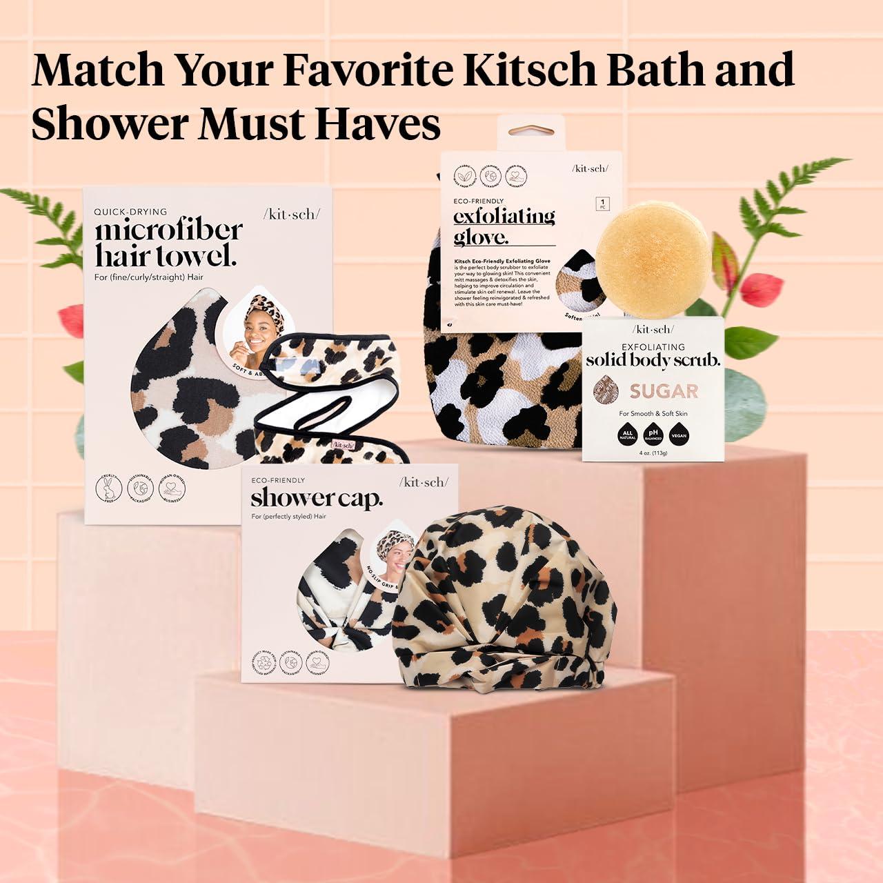 Kitsch Eco-Friendly Exfoliating Glove - Leopard