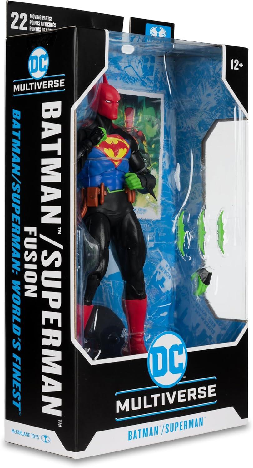 DC Multiverse - World's Finest - 7" Batman / Superman Fusion Action Figure, McFarlane Toys, Gifts