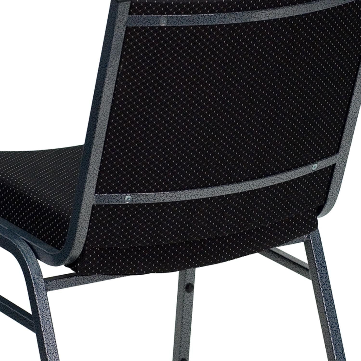 Flash Furniture HERCULES Series Heavy Duty Black Vinyl Stack Chair