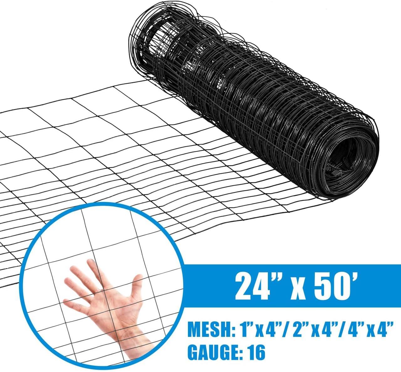 Fencer Wire Fencer Wire Vinyl Coated 16 Gauge Rabbit Guard Fence, Poultry Outdoor Fencing Barrier Wire Roll