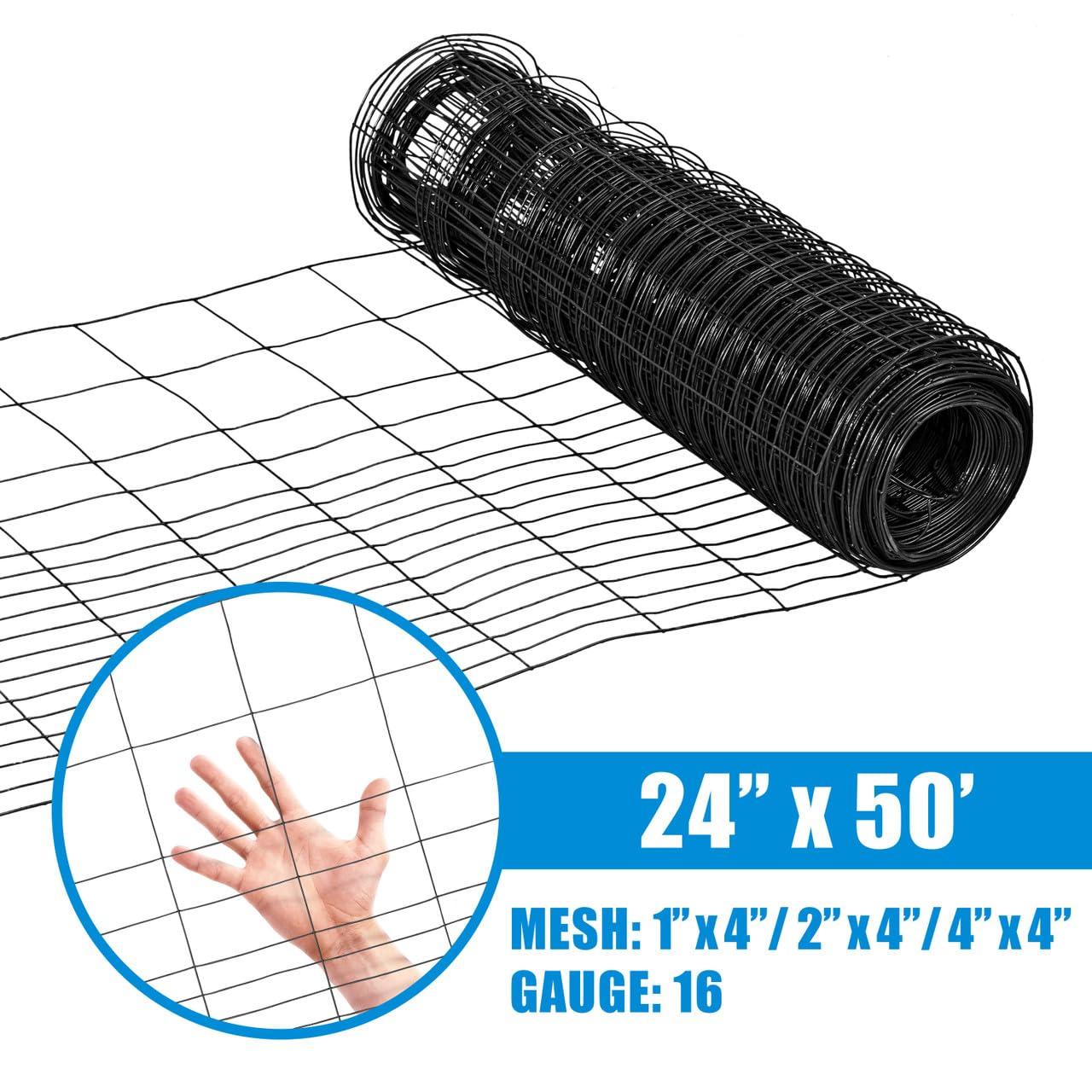 Fencer Wire Fencer Wire Vinyl Coated 16 Gauge Rabbit Guard Fence, Poultry Outdoor Fencing Barrier Wire Roll
