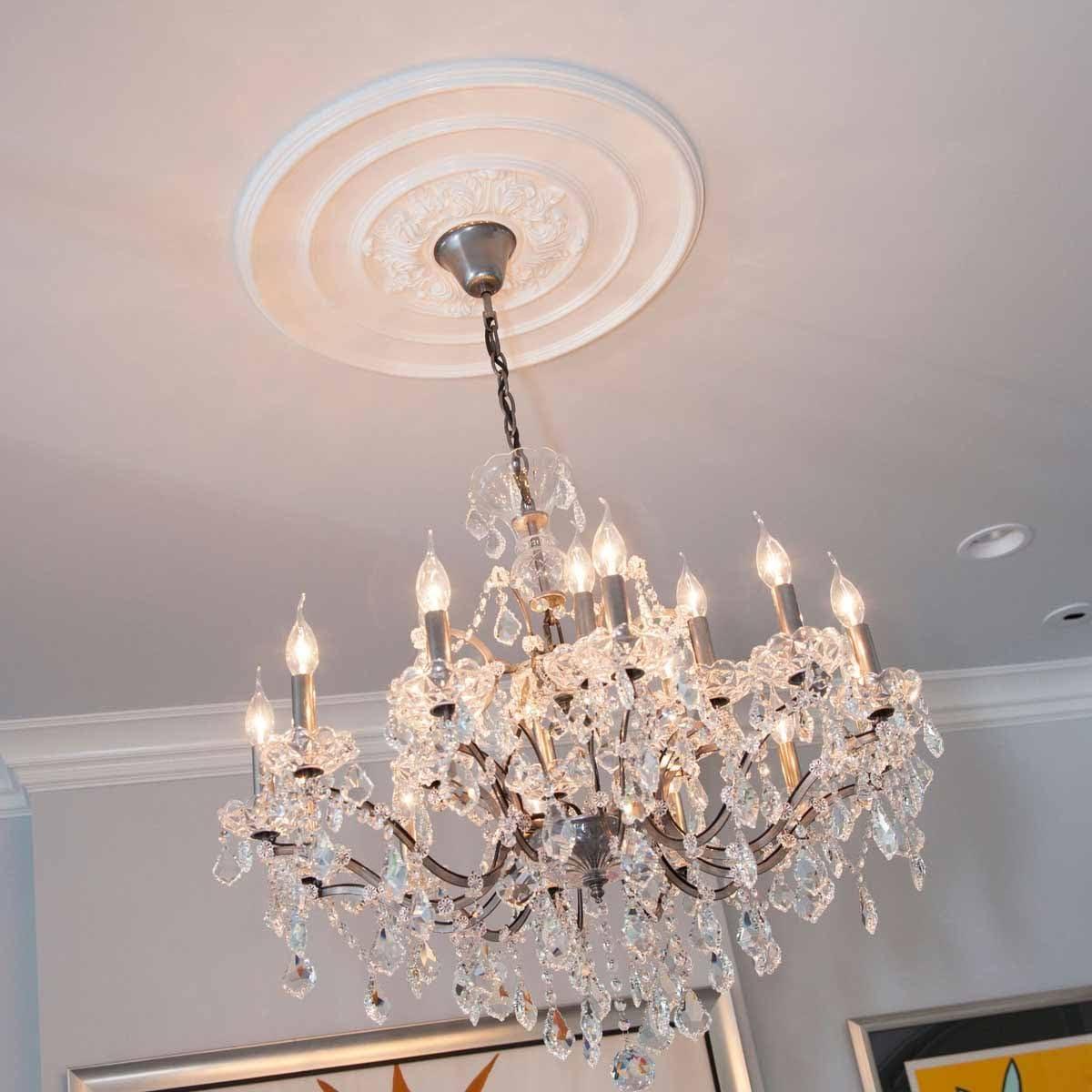 26"OD x 3 1/8"ID x 1 1/2"P Traditional with Acanthus Leaves Ceiling Medallion (Fits Canopies up to 4 1/4")