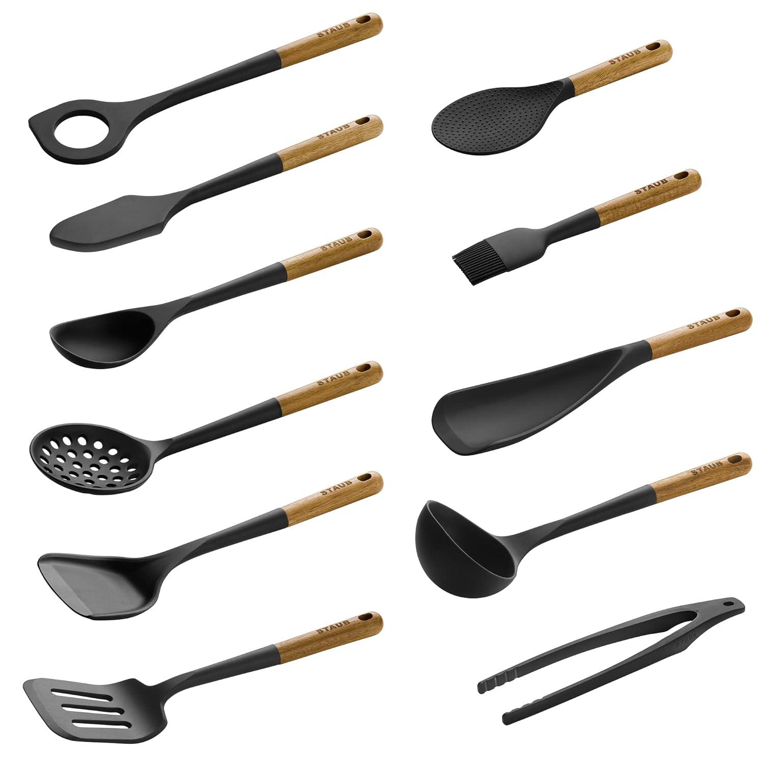 Staub Silicone and Wood Cooking Utensil Set