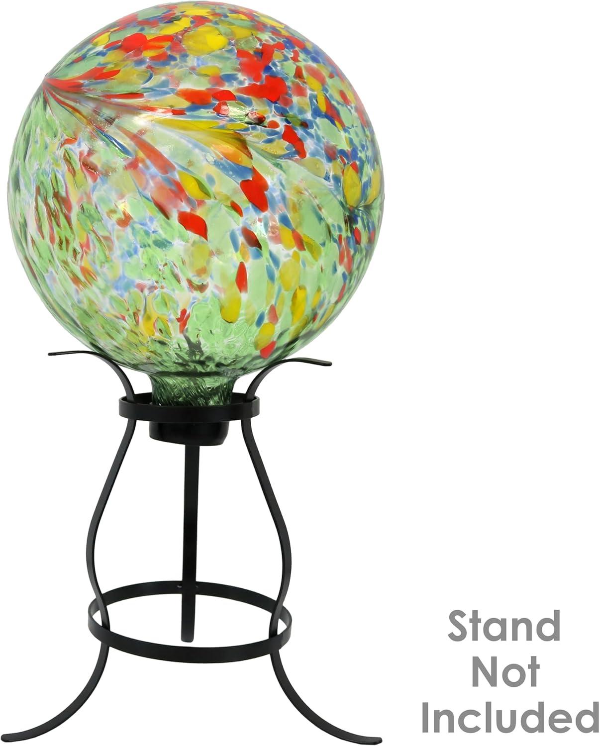 Sunnydaze Indoor/Outdoor Artistic Gazing Globe Glass Garden Ball for Lawn, Patio or Indoors - 10" Diameter