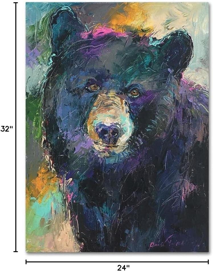 Trademark Fine Art -Richard Wallich 'Art Bear' Canvas Art - 24''x32''