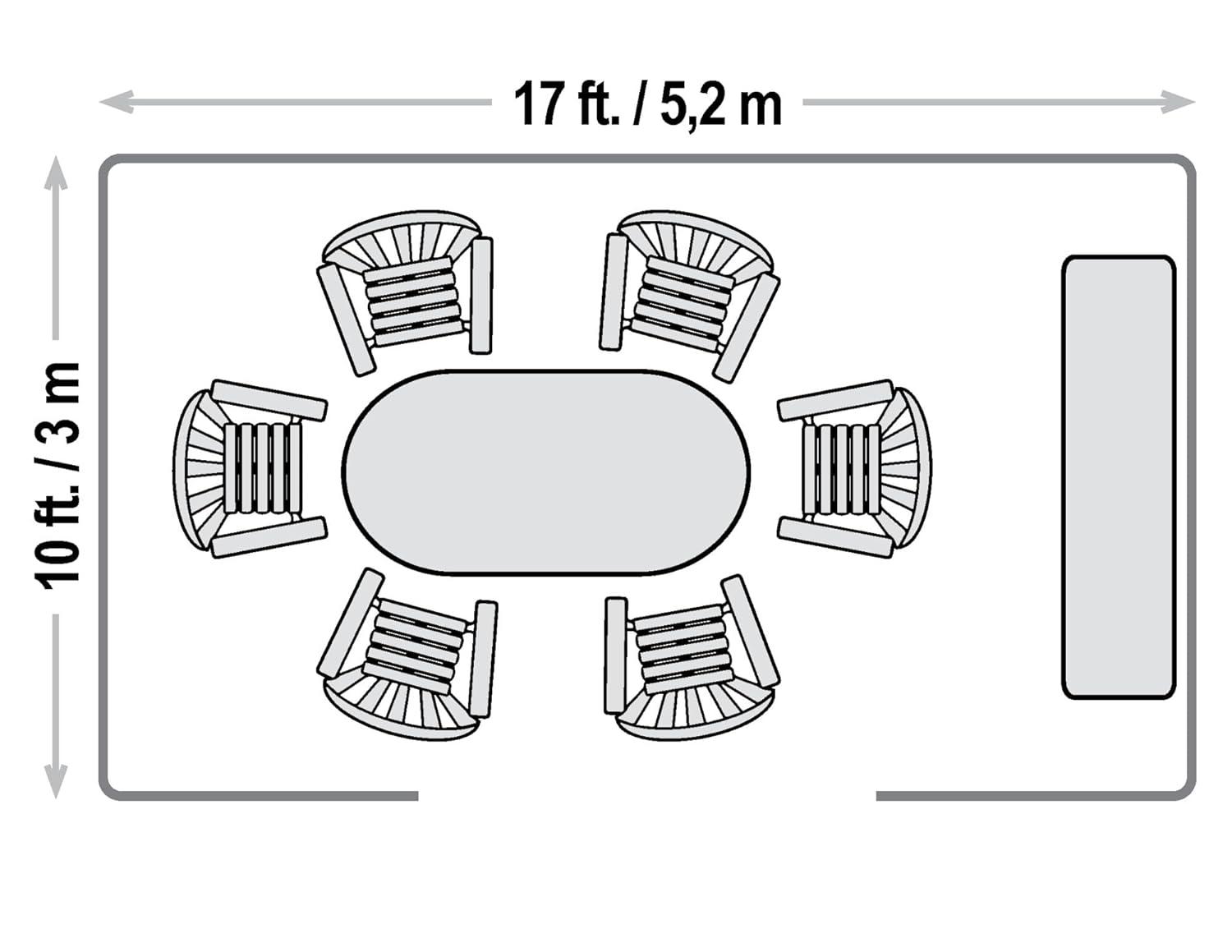 Sojag 10 Ft. W x 17 Ft. D Aluminum Patio Gazebo