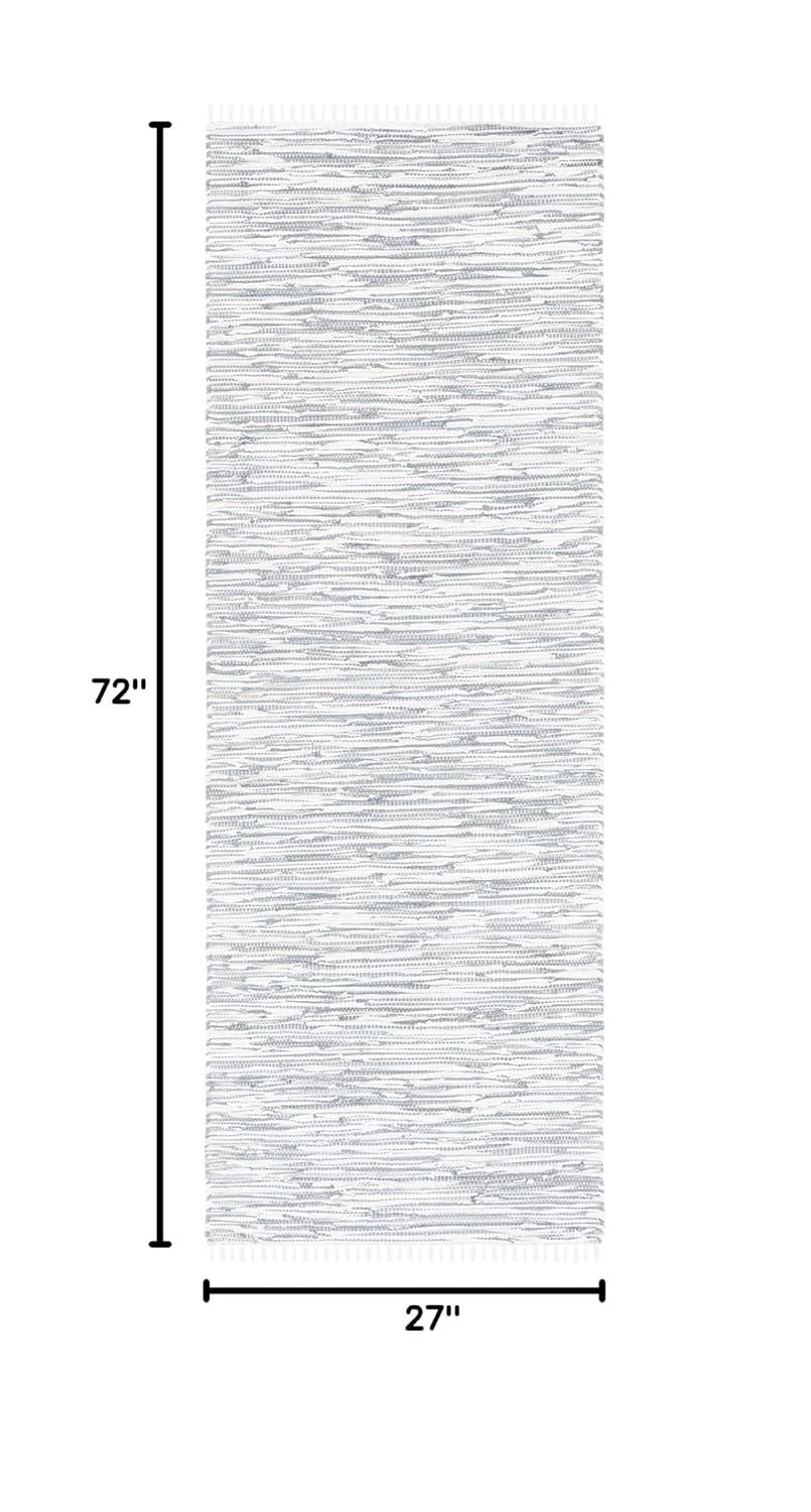 Montauk MTK753 Hand Woven Runner Rug - Silver - 2'3"x6' - Safavieh.