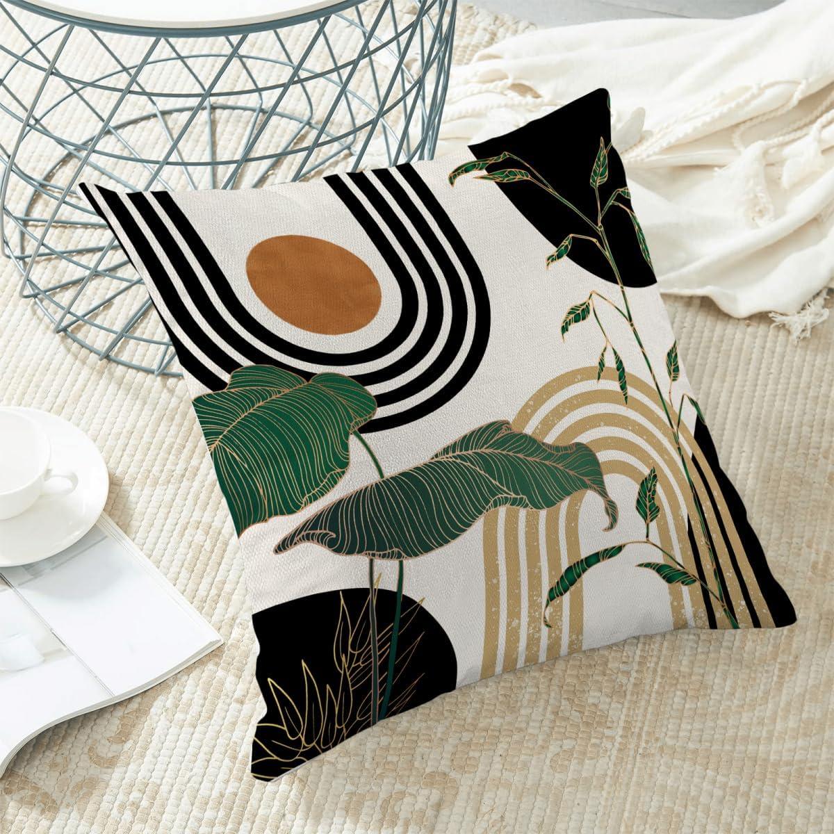 Burnt Orange Summer Outdoor Coastal Pillow Covers 18x18 Inch Set of 2 Fall Coral Seashell Starfish Throw Pillows Ocean Themed Beach Nautical Decorative Cushion Cases for Couch Decorations