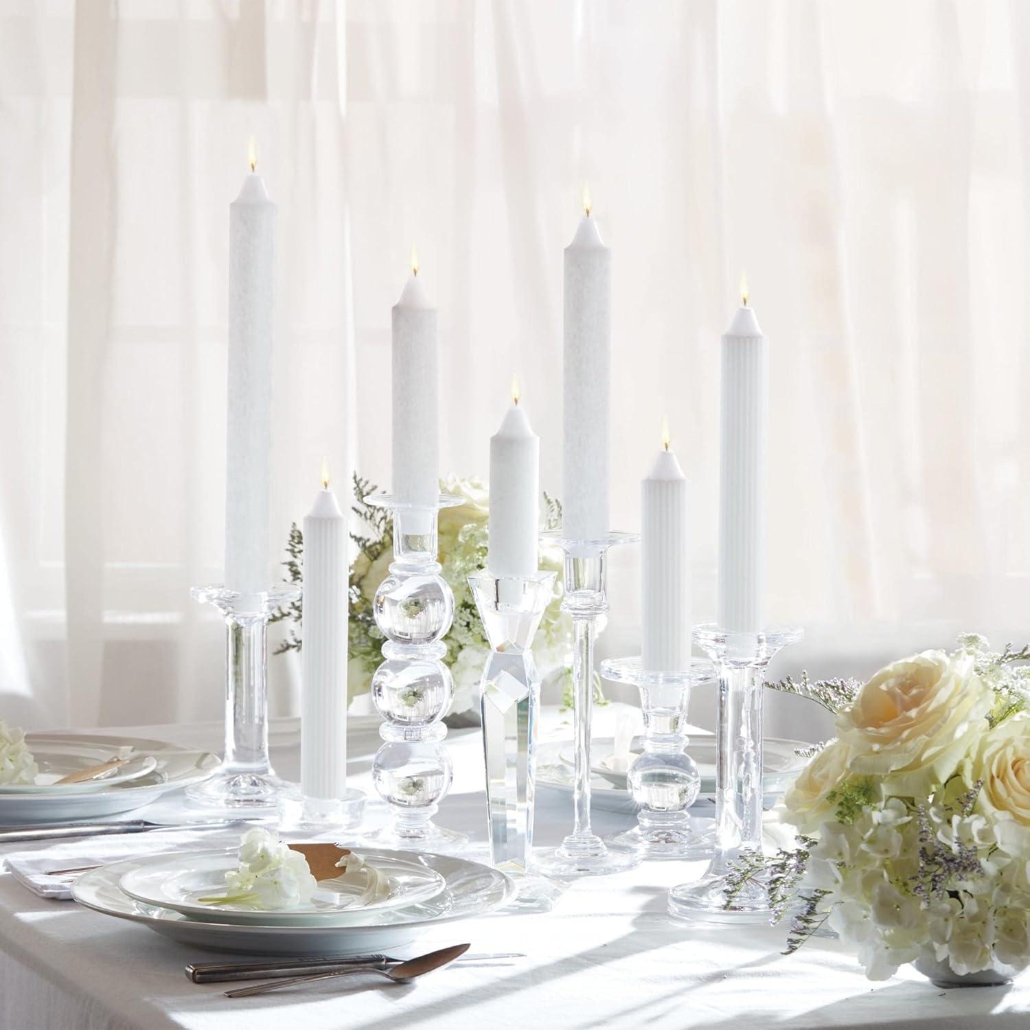 Grecian Collenette Unscented Taper Candle (Set of 4)