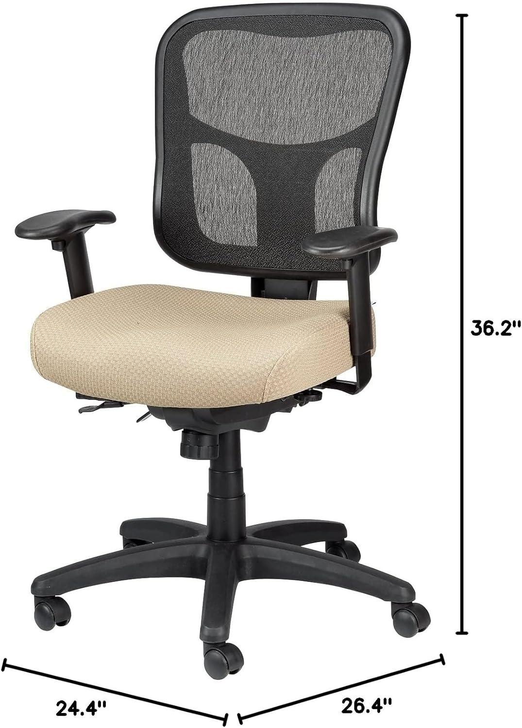 Tempur-Pedic TP8000 Ergonomic Mesh Mid-Back Task Chair Beige TP8000-BEIGE