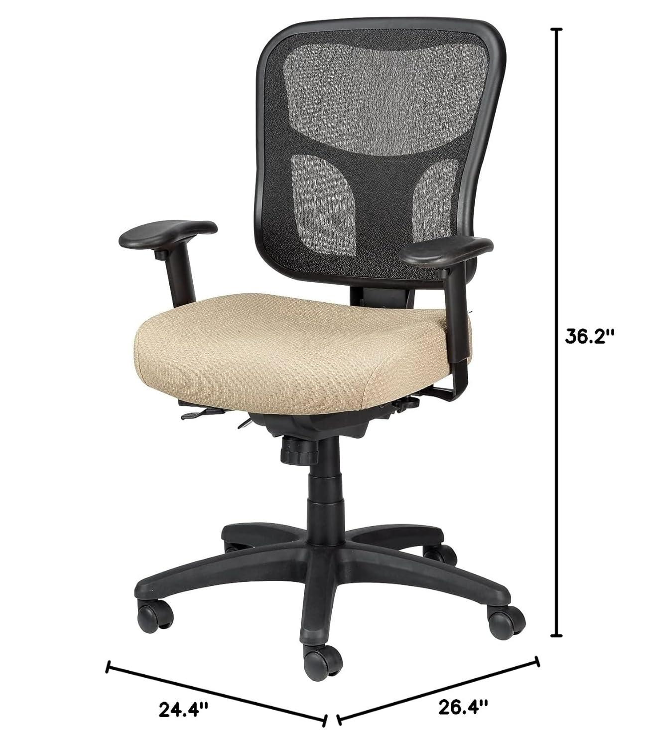 Tempur-Pedic TP8000 Ergonomic Mesh Mid-Back Task Chair Beige TP8000-BEIGE