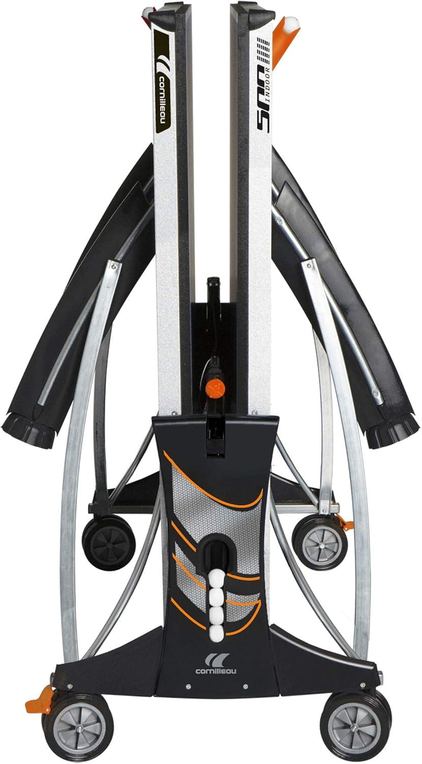 CORNILLEAU - 500 Indoor Table Tennis Table- Folding & Compact - 22mm Chipboard Top - Racket & Ball Holders - Blue