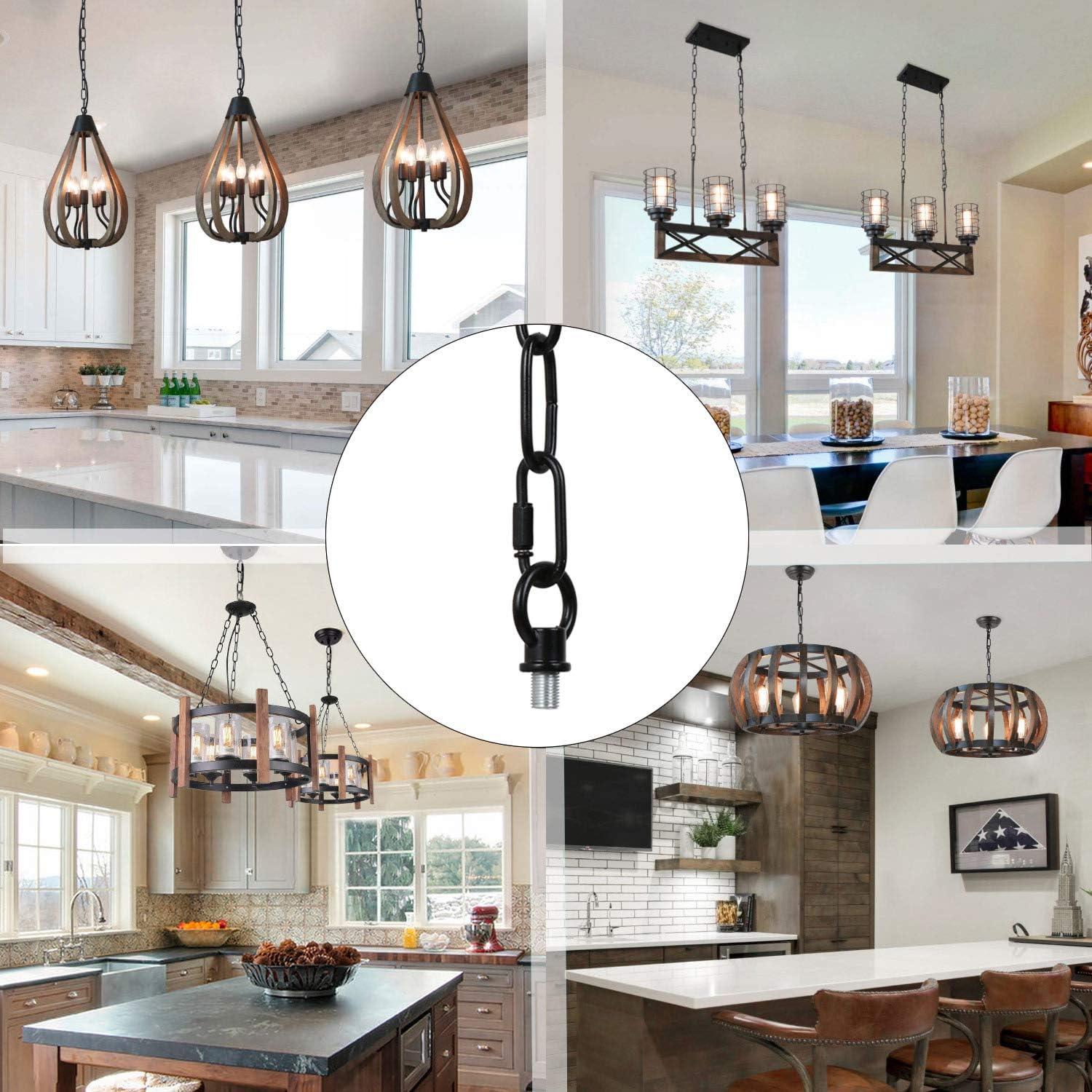 15ft Matte Black Heavy Duty Metal Pendant Chain