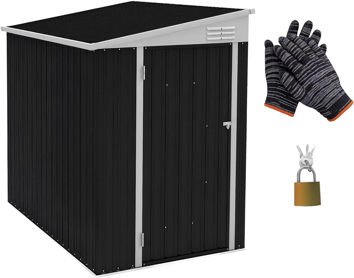 Outsunny Metal Lean-to Storage Shed