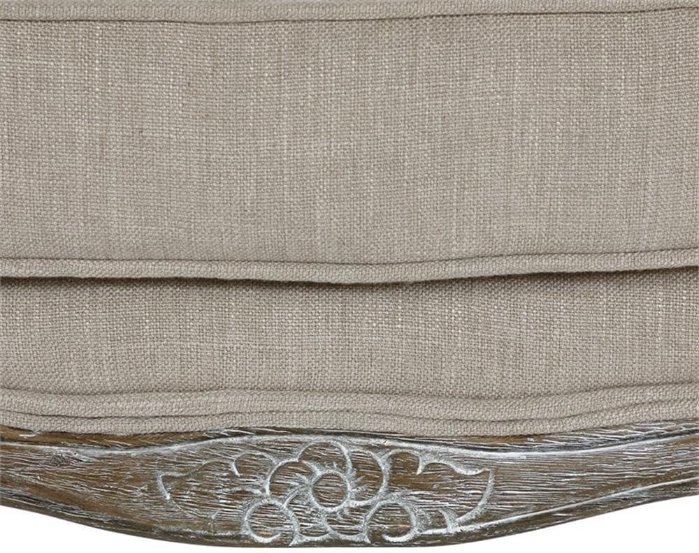 Lexicon Parlier Traditional Wood Accent Ottoman in Natural