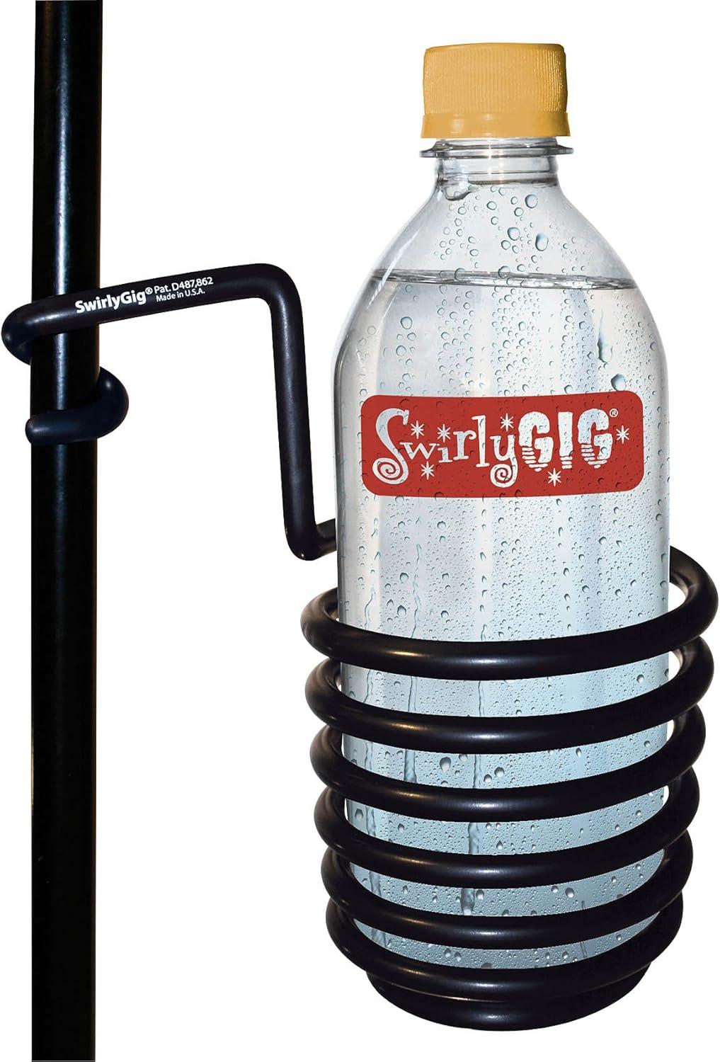 SwirlyGig SG1000 Original Drink Holder in Black for 0.5 in. Tubing