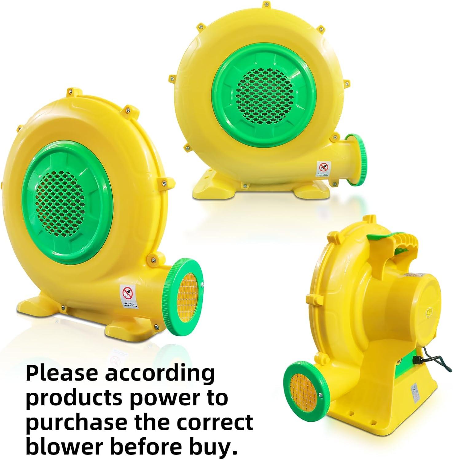 Costway Air Blower Pump Fan 480 Watt 0.6HP For Inflatable Bounce House Bouncy Castle