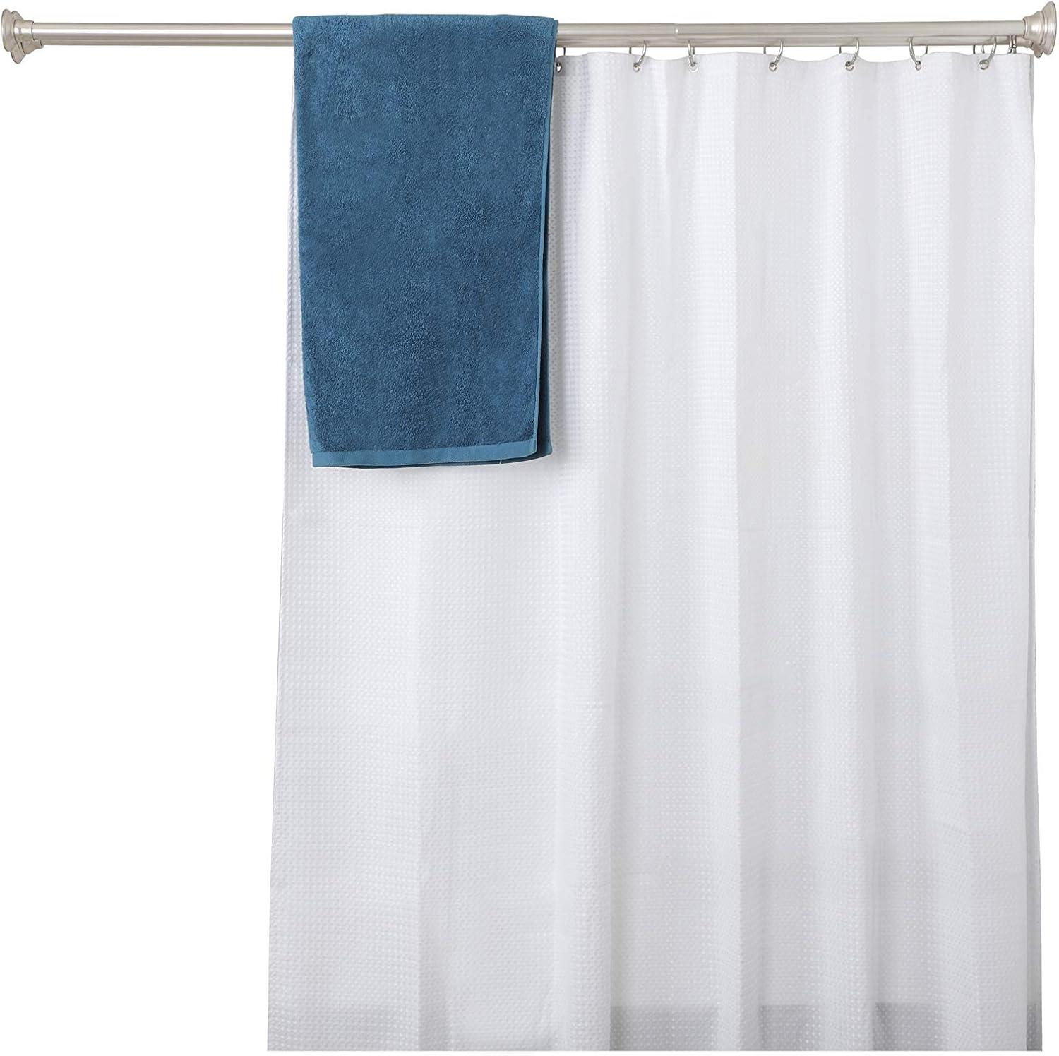 72'' Straight Tension Shower Curtain Rod & Hook Set