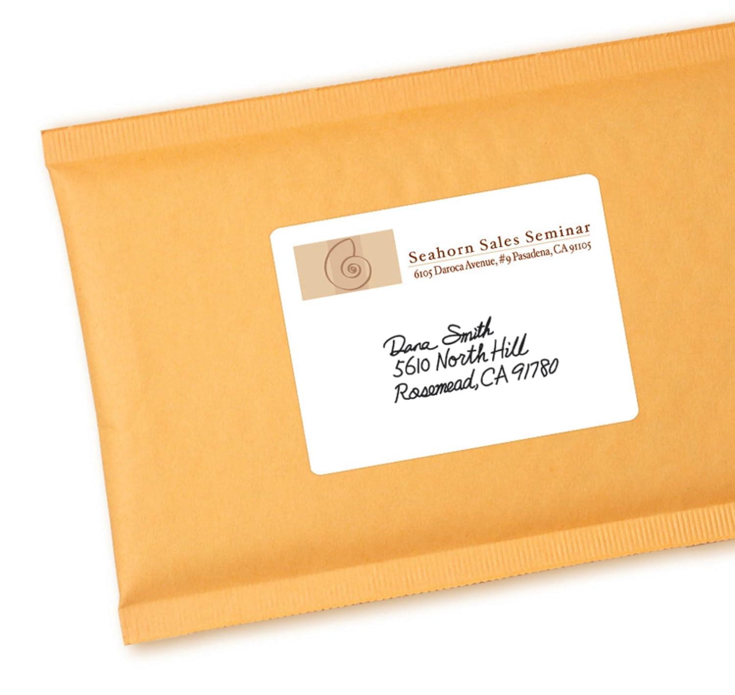 Avery Removable Multi-Use Labels, Inkjet/Laser Printers, 3 x 4, White, 2/Sheet, 40 Sheets/Pack, (5453)