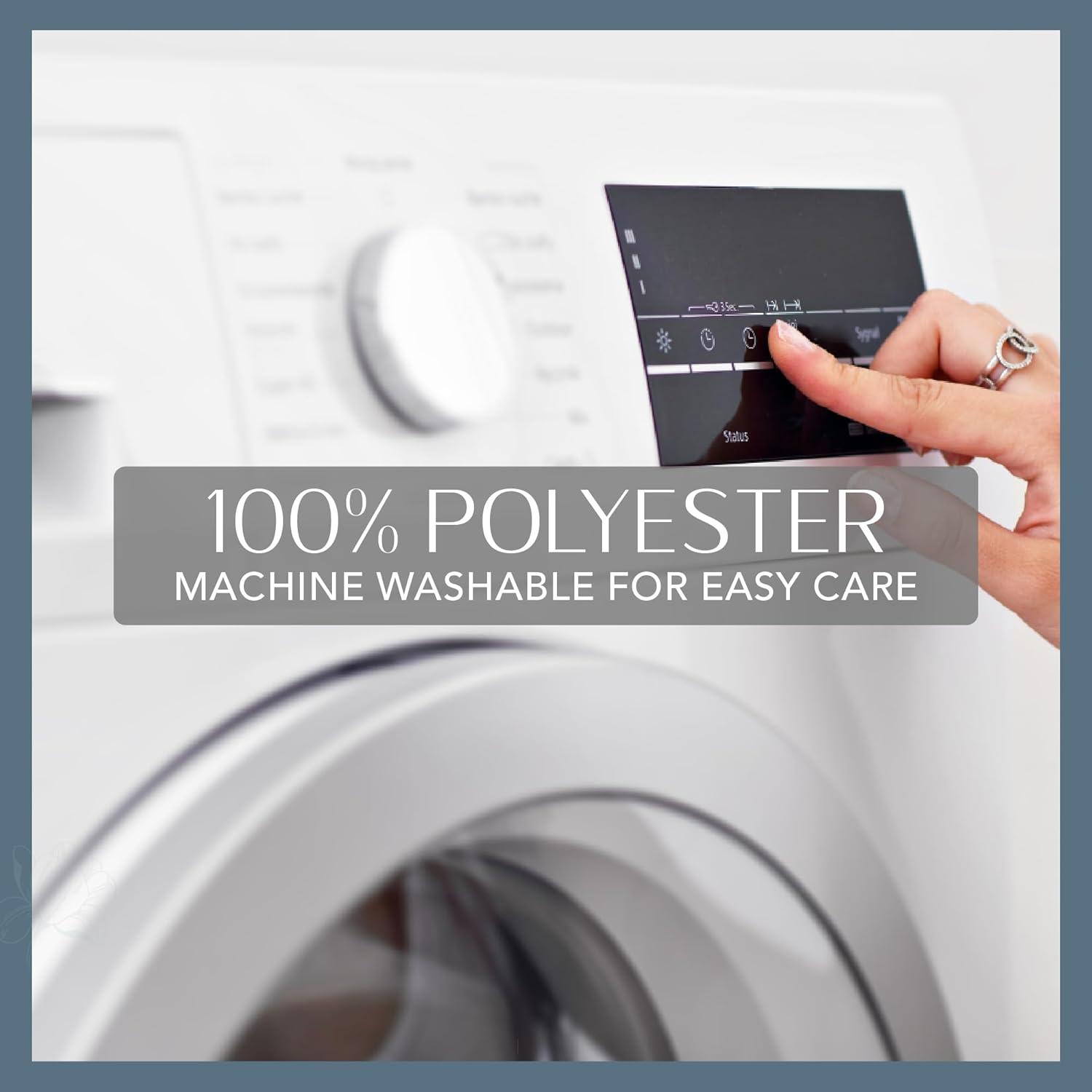 Swaying Leaves Bordered Fall Tablecloth - 52" x 70" - Red/White - Elrene Home Fashions