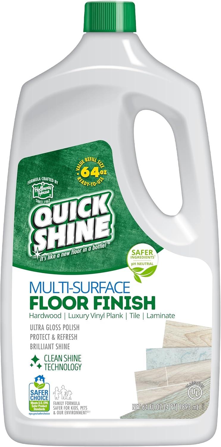 Quick Shine Multi-Surface Floor Finish and Polish, 64 fl oz