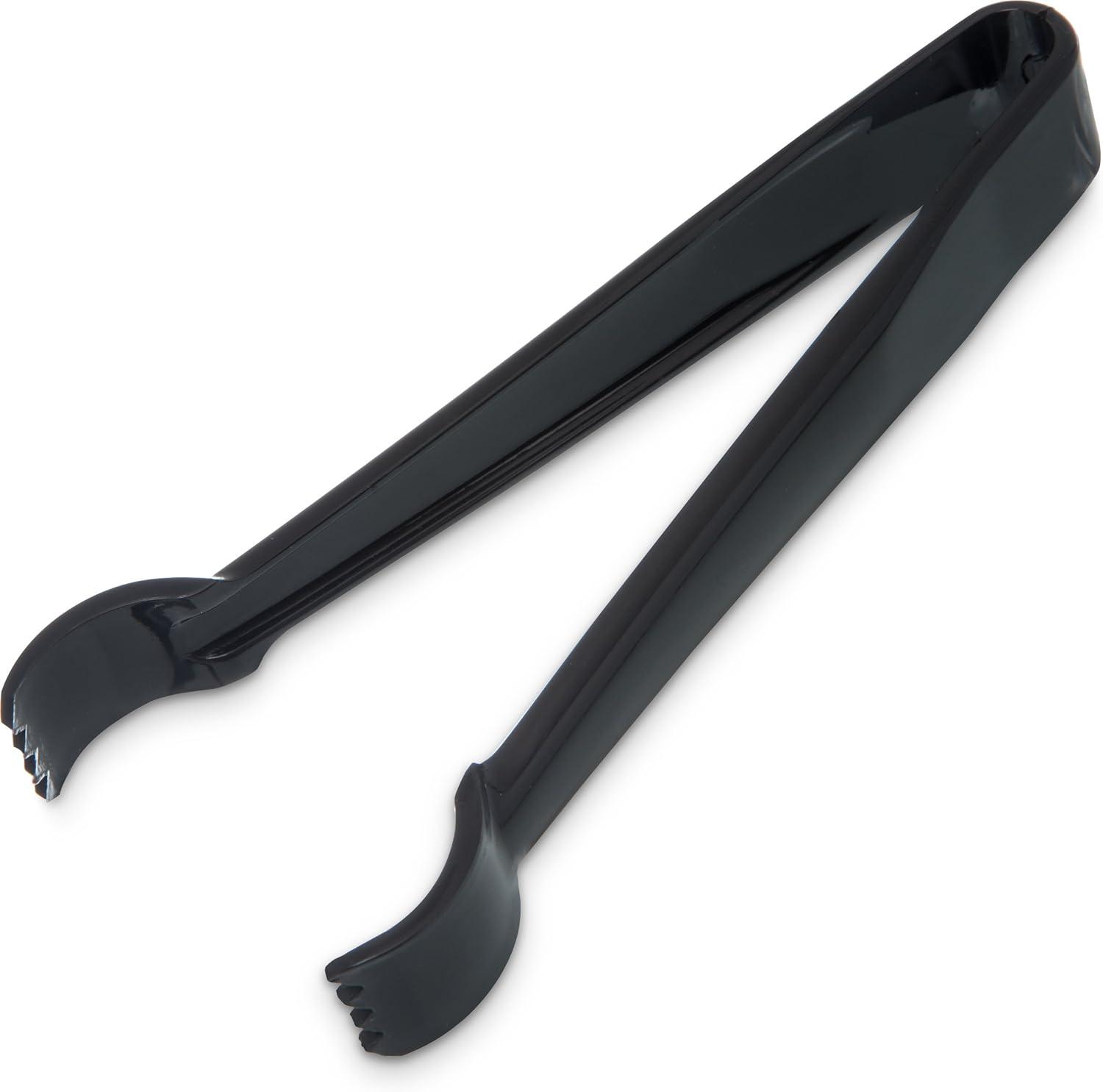 Black Polycarbonate 6-Inch Pom Salad Tong