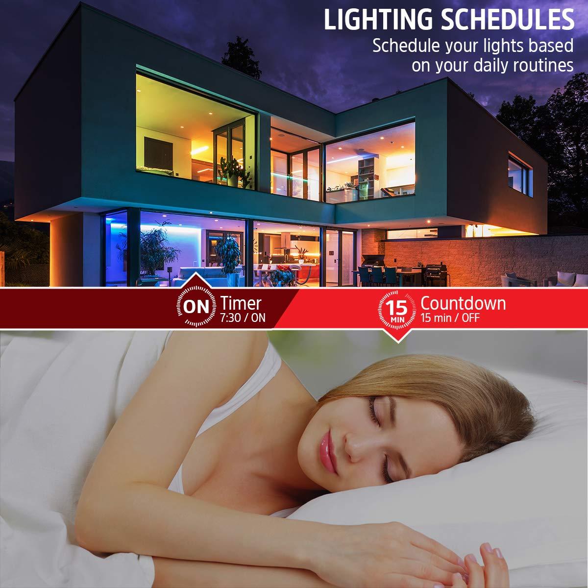 Energizer® Smart Wi-Fi Multicolor And Single-White LED Light Strip