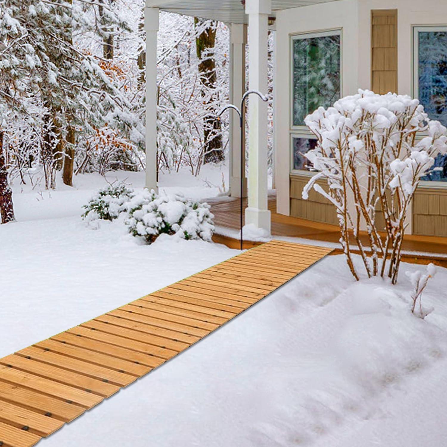 8' Natural Cedar Roll-Out Garden Pathway