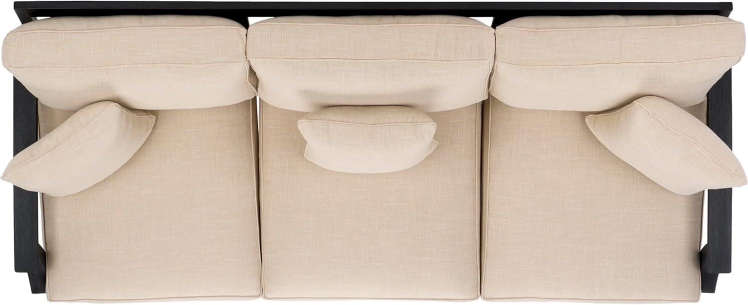 Safavieh  Couture Martinique Wood Patio Sofa Natural / White
