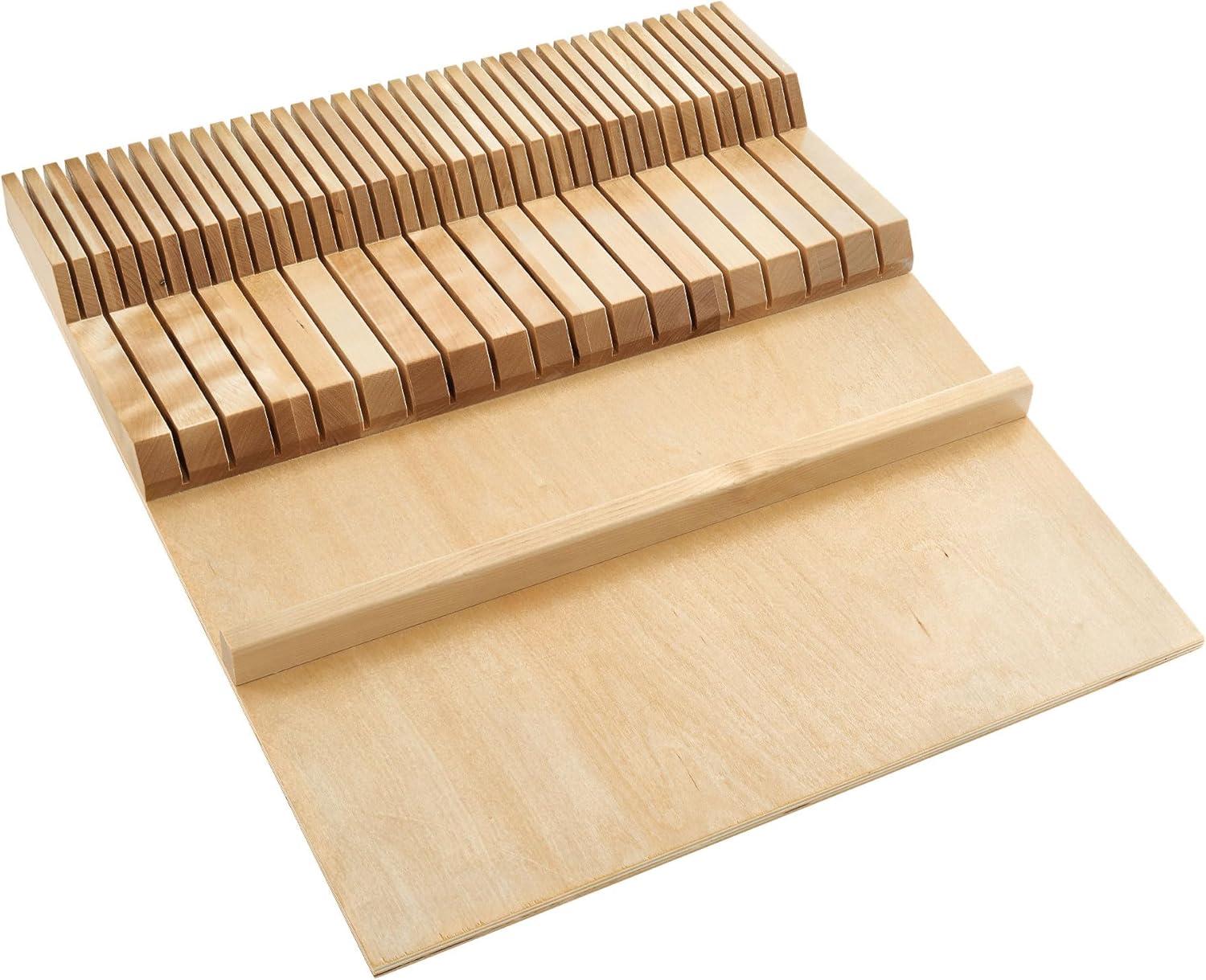 Rev-A-Shelf Rev-A-Shelf Dual Row Trimmable Knife Block Drawer Organizer Insert