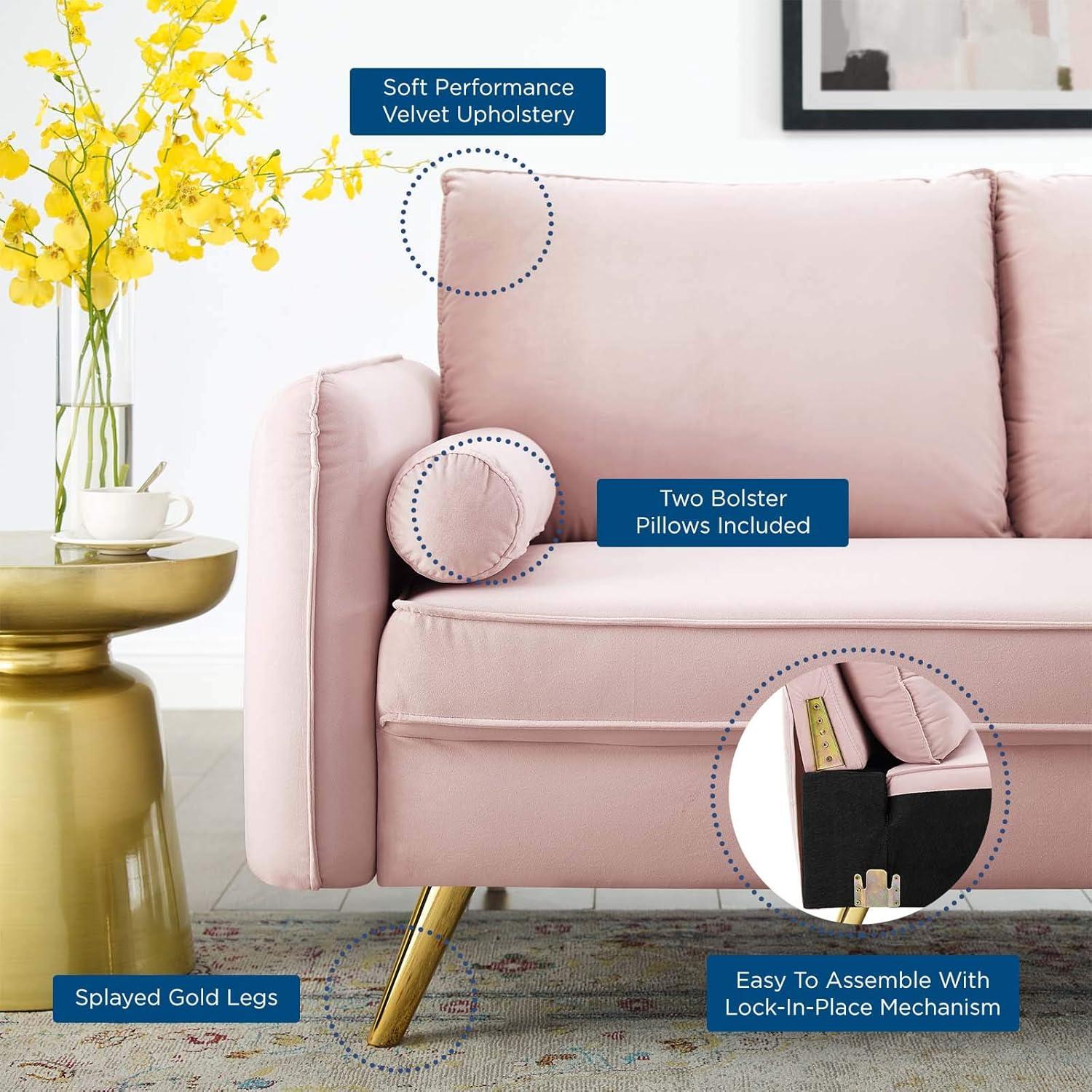 Modway Revive Performance Velvet Loveseat