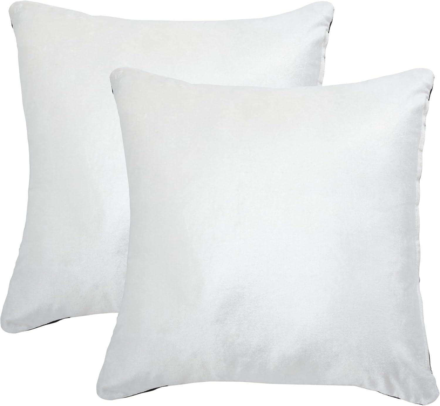 Cotton Blend Reversible Throw Pillow