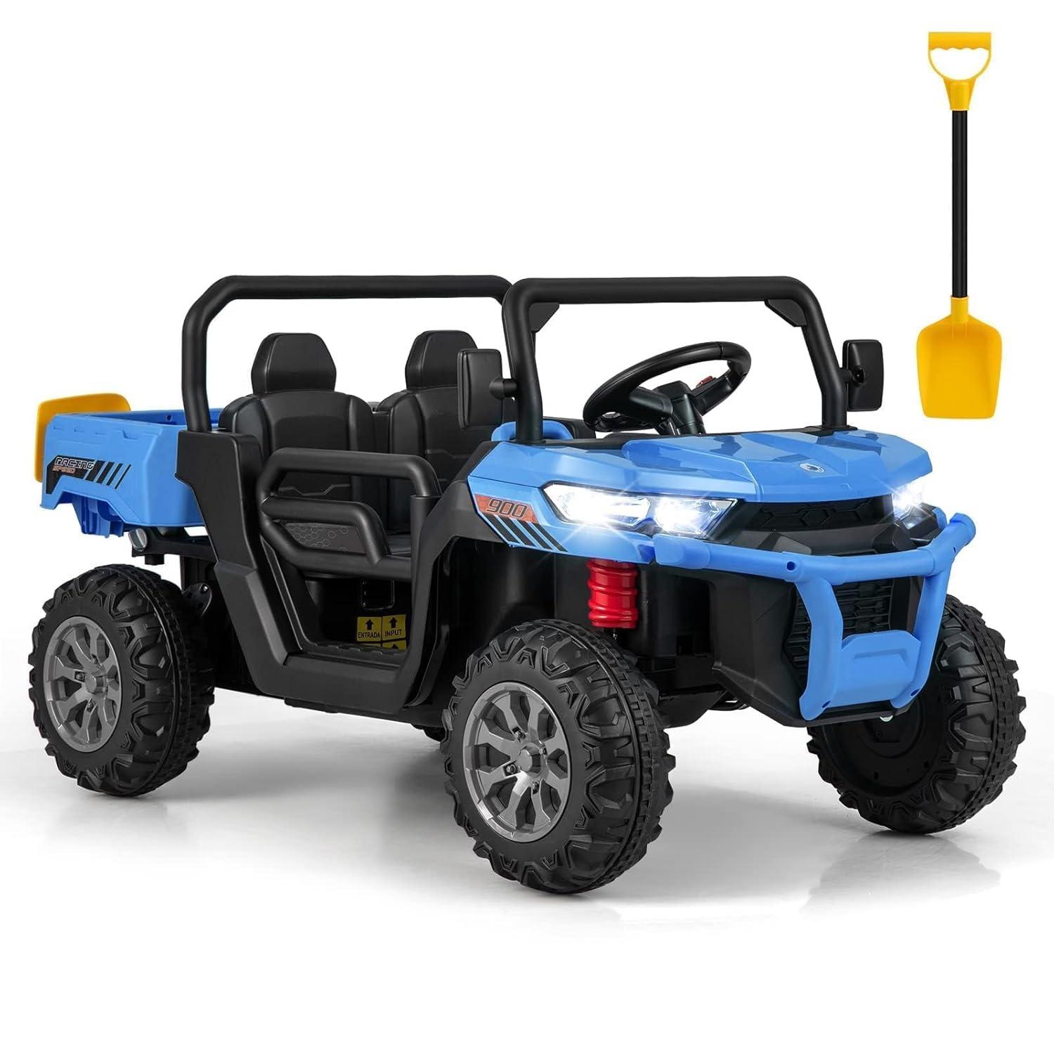 Himimi Delia Himimi 24 Voltage  Ride On Dump Truck, 2 Seater Kids UTV with Electric Dump Bed, Remote Control