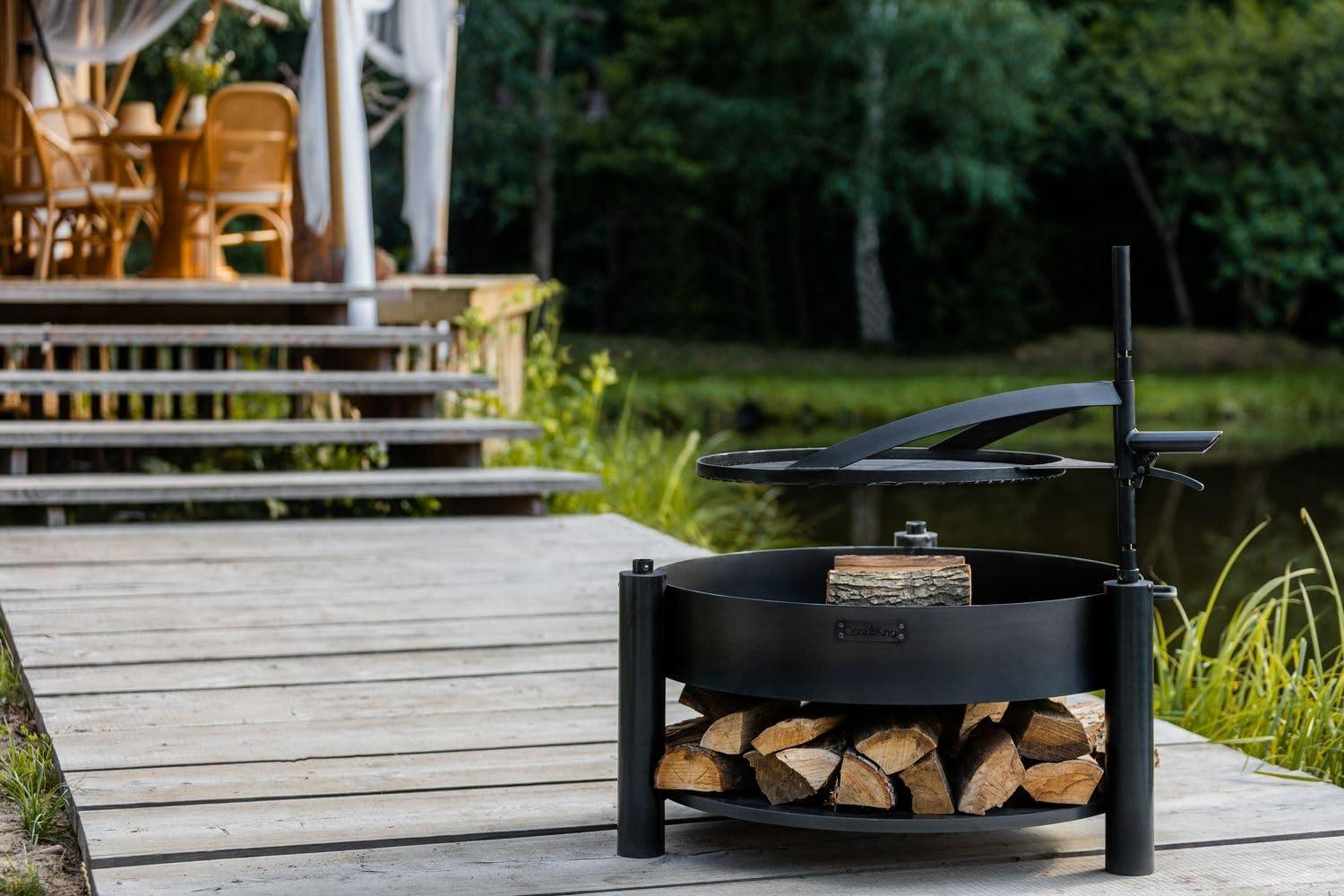 Montana X Cook King Steel Wood Burning Fire Pit