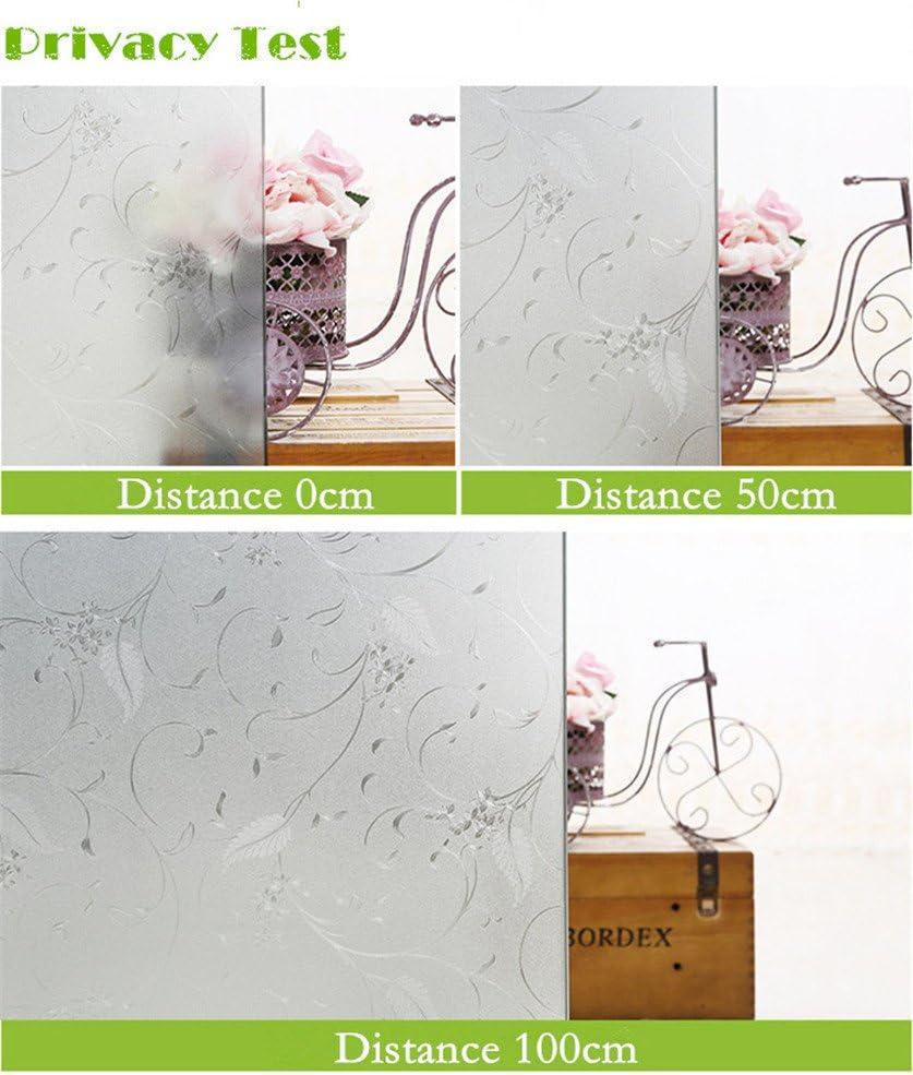 Niviy Static Cling Non-Adhesive Window Film Frosted Glass Bathroom Door Decoration Privacy Covering (17.7"x 78.7")
