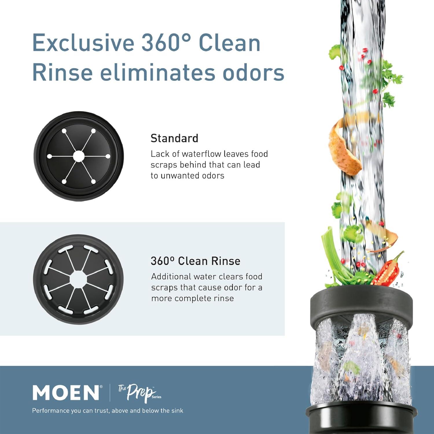 Moen GX Series 1/2 HP Continuous Feed Garbage Disposal