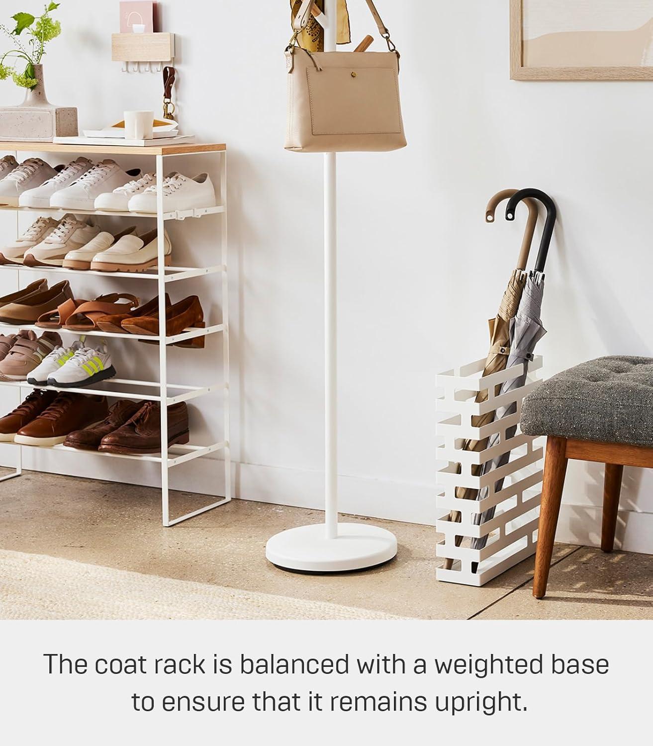 Yamazaki Home Coat Hanger, Steel, Weighted Base