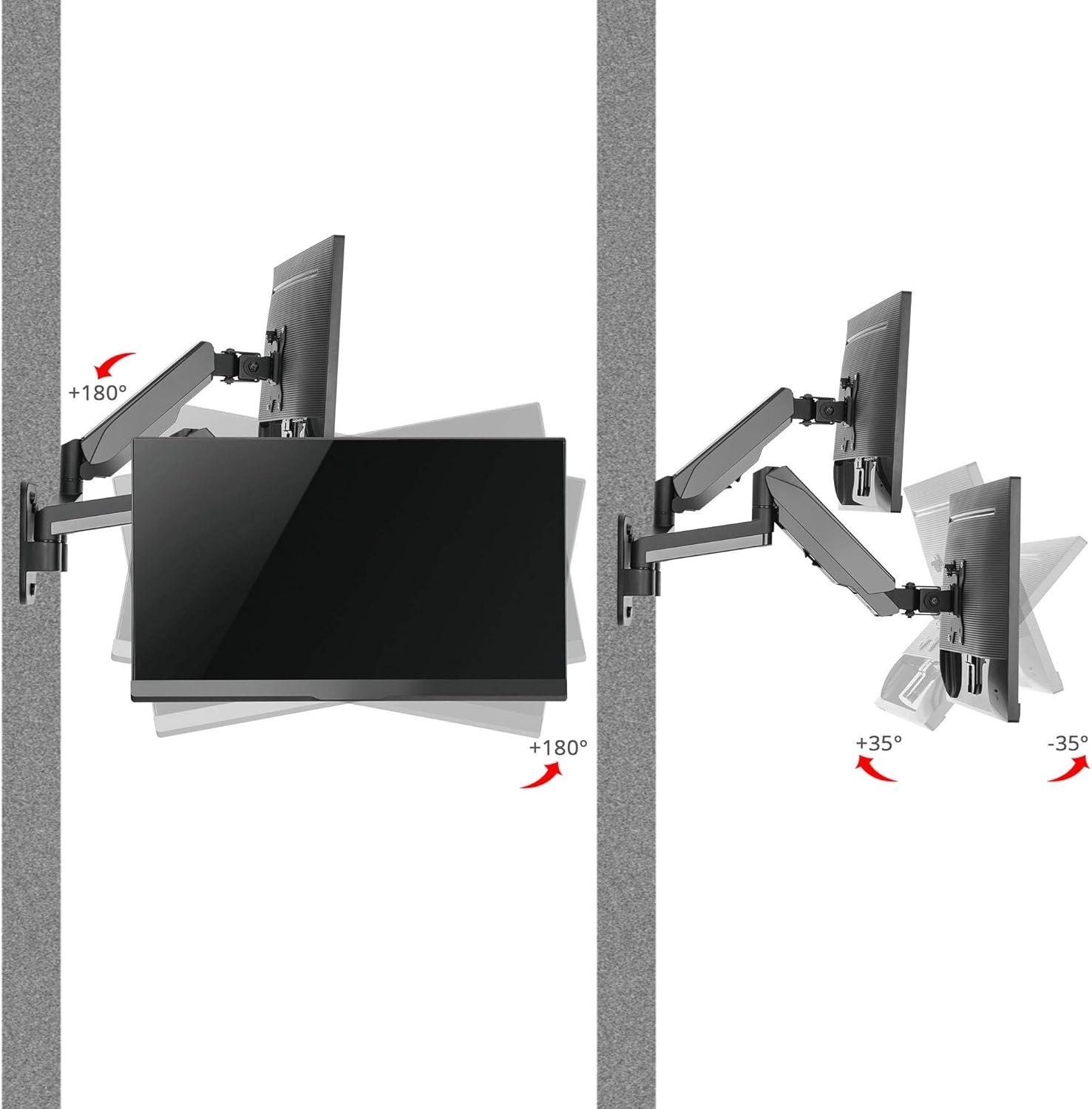 SIIG CE-MT2M12-S1 Mounting Arm for 32" Monitor - Black