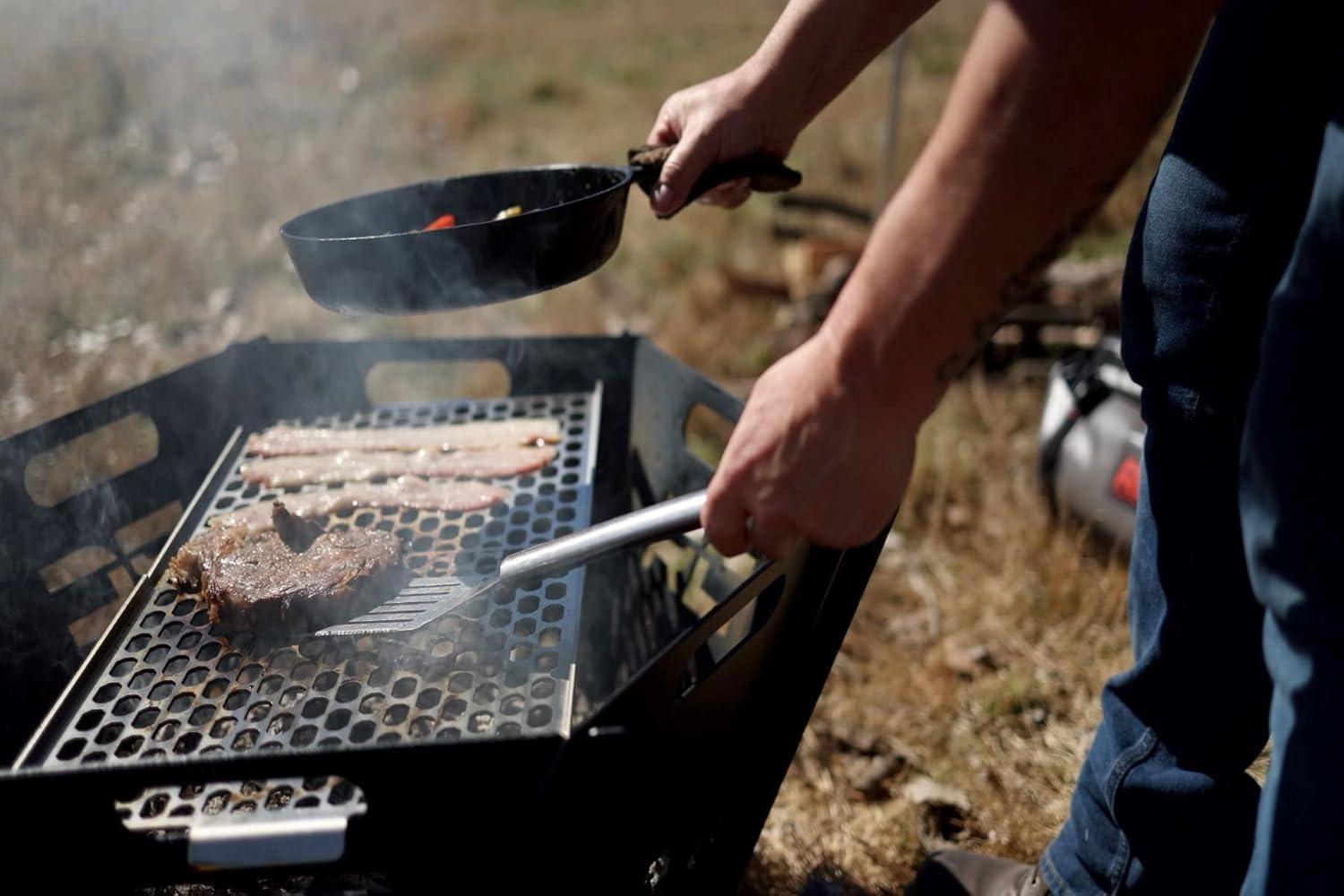 Rough Country Rejilla de Acero Inoxidable para Fogatas Plegables - 117517