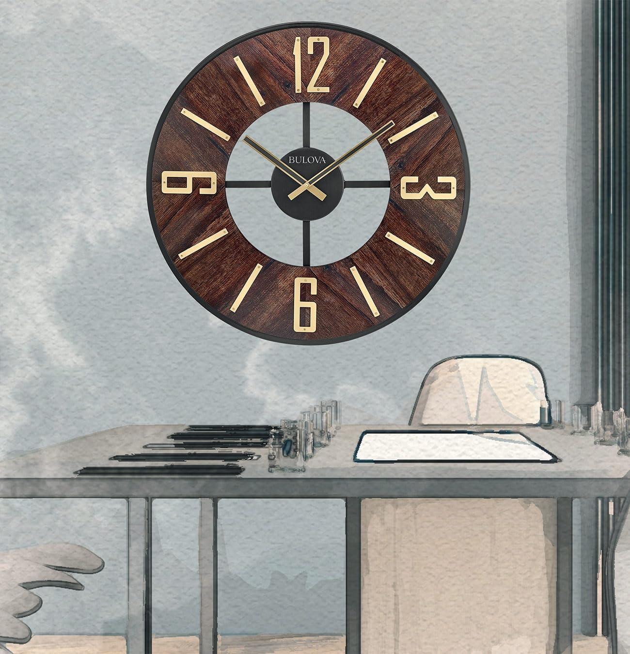 Bulova Wood Wall Clock