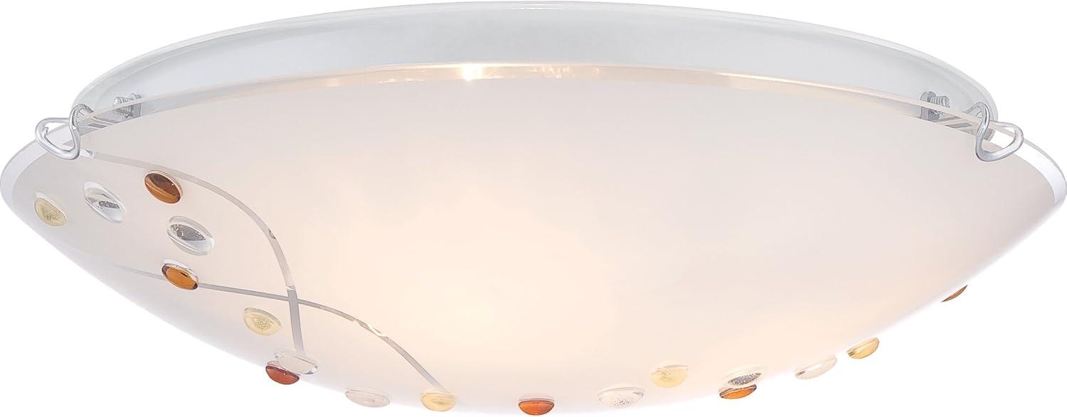 Quoizel Stellar 3-Light Polished Chrome Flush Mount Light