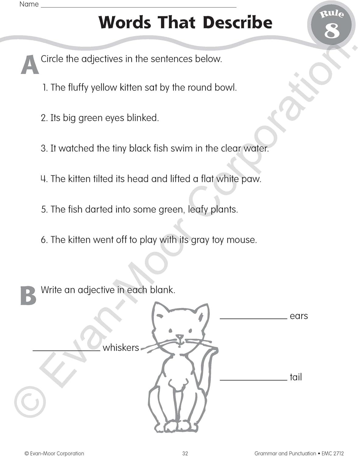 Grammar & Punctuation, Grade 2 Teacher Resource - by Evan-Moor Educational Publishers (Paperback)
