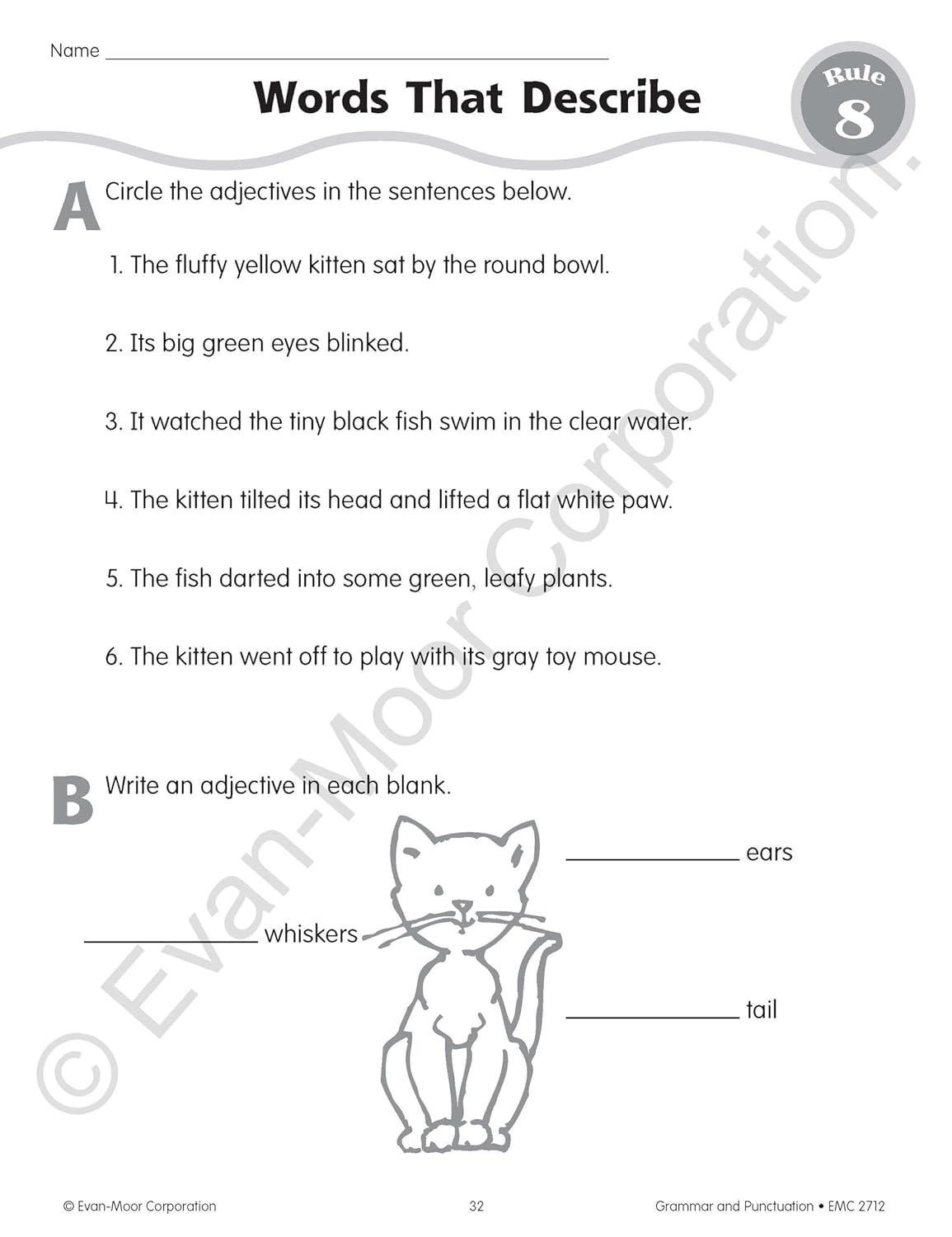 Grammar & Punctuation, Grade 2 Teacher Resource - by Evan-Moor Educational Publishers (Paperback)