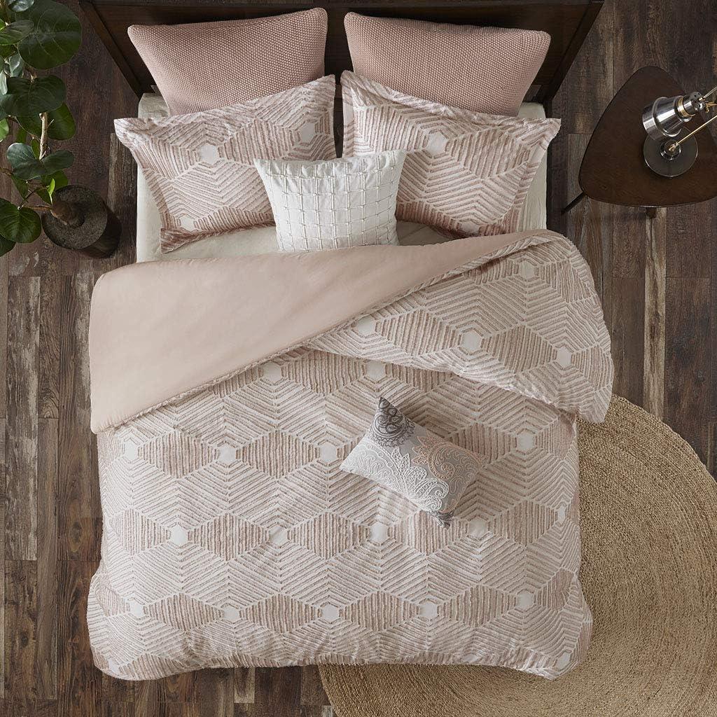 3pc Ellipse Cotton Jacquard Duvet Cover Set