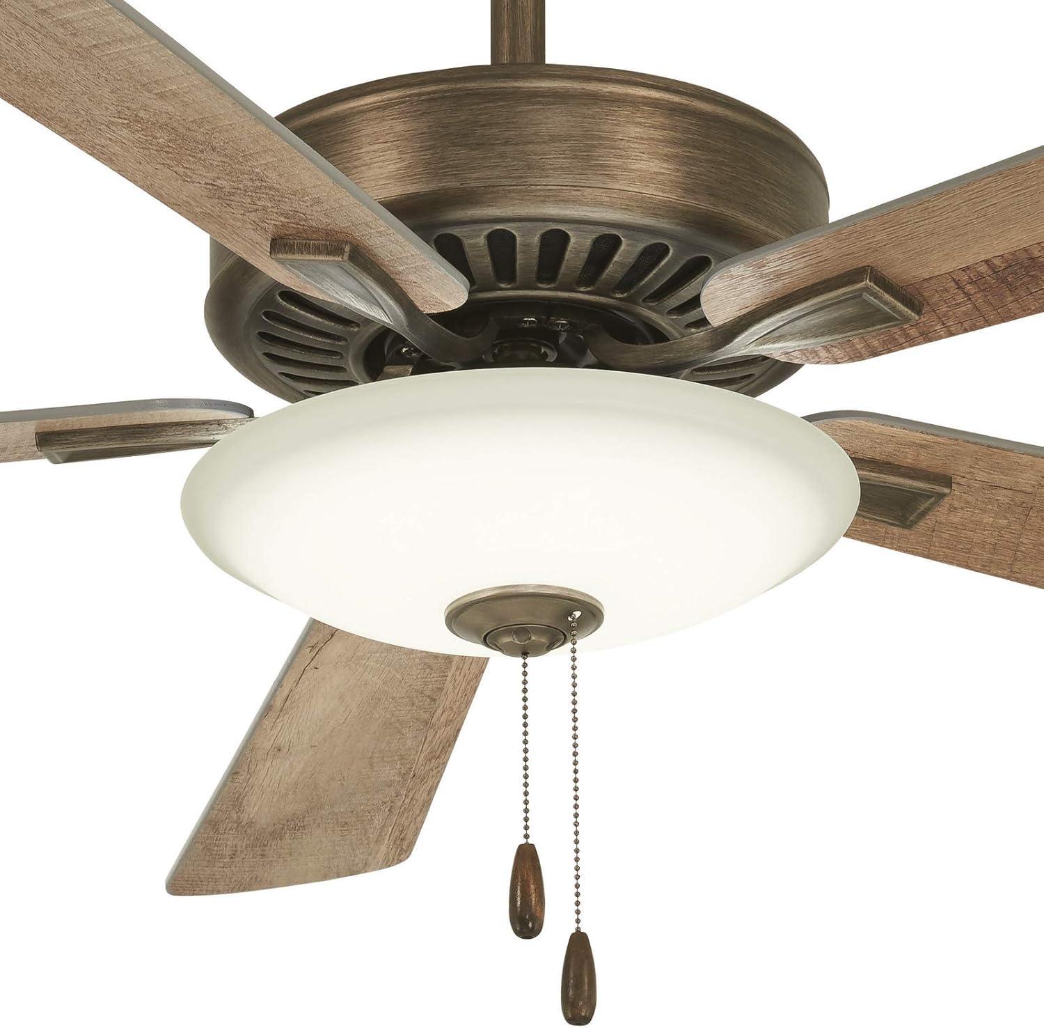 52'' Contractor 5 - Blade LED Standard Ceiling Fan with Pull Chain and Light Kit Included