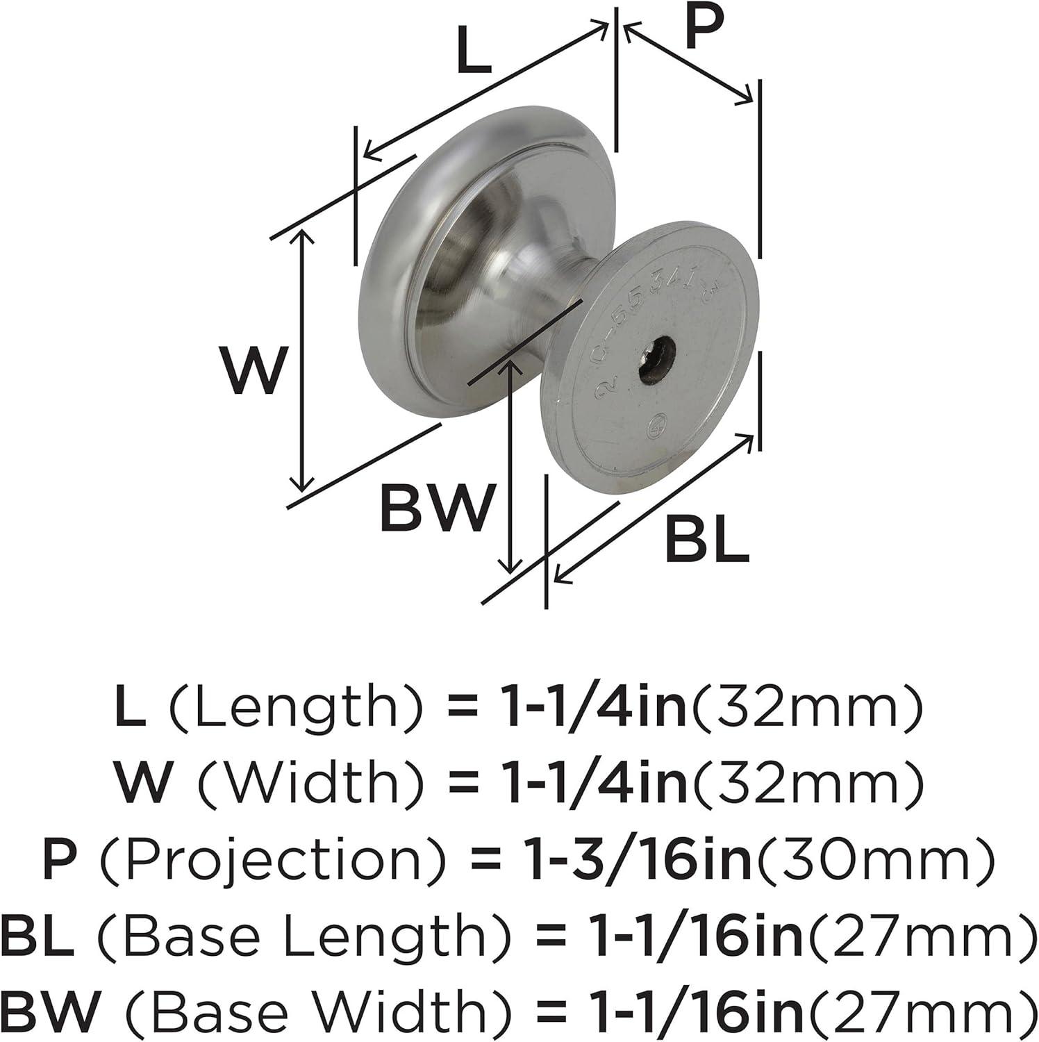 Revitalize 1 1/4" Diameter Mushroom Knob