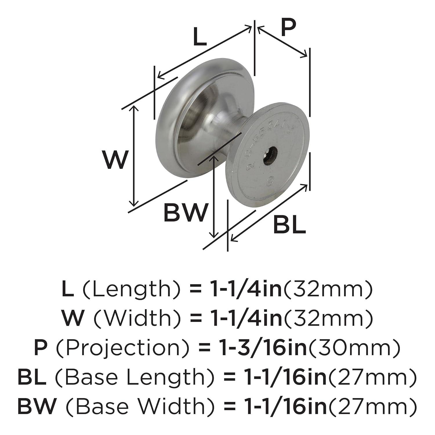Revitalize 1 1/4" Diameter Mushroom Knob